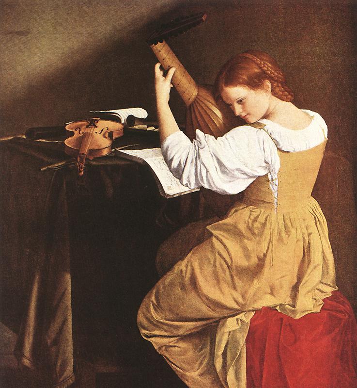 GENTILESCHI, Orazio Lute Player  eryy oil painting image